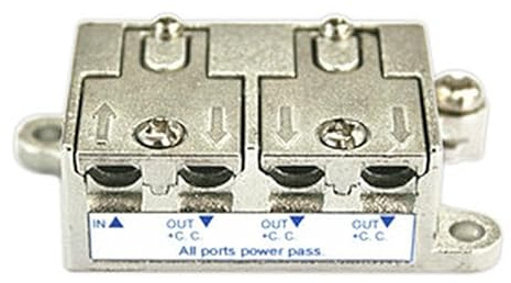 Distribuidor de señal Sat/Terrestre 3 vías, Ideal para Mejorar conexión en Sistemas de televisión y distribución en hogares.