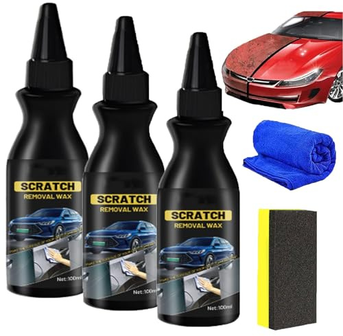 Gienslru Vernis À Froid Pour Voiture 100 ML - Efface Rayures Carrosserie Pour Rayures De Peinture, Les Tourbillons, Les Marques, Les Abrasions (*3)