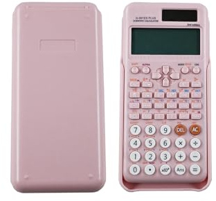 Calcolatrice Scientifica compatibile FC-991ES Plus 2a Ed., 417 Funzioni, Accessorio Scuola per Studenti/Insegnanti, Ufficio/Negozio/Casa,Colore:Rosa