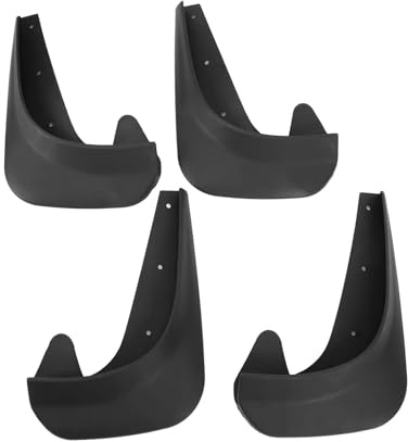 OEXRIG Auto Paraspruzzi Set di 4 Parafanghi Universali Anteriori E Posteriori, di Ricambio, Neri, per Auto, Pick-up, Camioncino, SUV Paraspruzzi per Auto