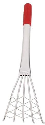 Kisangel Rastrello Con Manico in Acciaio Per Spiaggia e Giardino Strumento Robusto Per Scavare Vongole e Foglie Per Uso Outdoor e Giardinaggio
