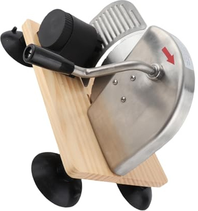 Srliya Manuel de Pain Tranchant Machine épaisse Réglable de Pain Coupeur de Pain avec une Manivelle à la Main pour une Utilisation Commerciale Maison