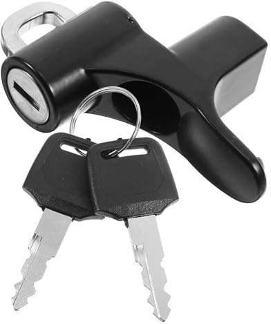 ibasenice Lucchetto Antifurto per Casco Moto Blocco Sicurezza Compatibile con Vari Modelli Materiale Resistente e Compatto Accessorio Multifunzionale per Proteggere Casco Scooter e Moto