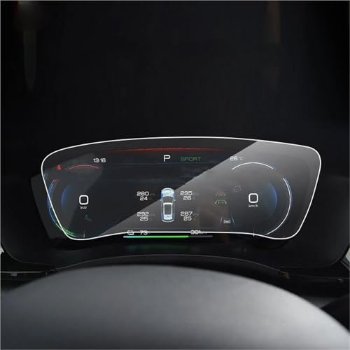 RXRJSU Tempered Glass Protector Film For BYD For Song For PLUS For DMI 2021-2025 12.3 Inch Car Instrument Digital Cockpit Screen Screen Protector Navigation Protective Film
