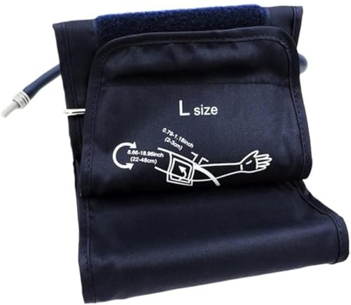 Reemplazo de manguito de monitor de presión arterial digital de brazo extra ajustable de 22-48 cm para adultos y niños