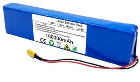 36V 100AH 10S3P Batteria Per Bicicletta Elettrica Con Protezione BMS Integrata Caricatore Batteria Al Litio Di Ricambio Per Monopattino Elettrico XT60