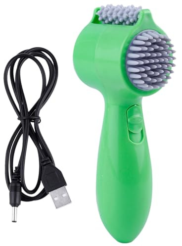 Operitacx Dispositivo de Masaje Eléctrico Cervical Cabeza, Rodillo Portátil para Espalda y Cintura, Herramienta USB Multifuncional para Alivio Muscular y Terapia Física, Color Aleatorio