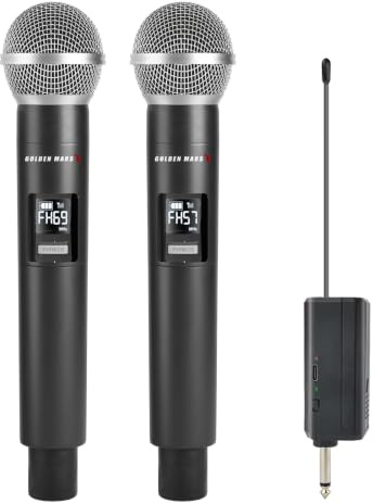 Wireless Microphones with 2.4GHz AI Auto Connection for Karaoke Singing