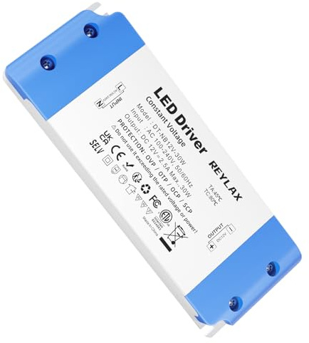 LED Trafo 12V 30W 2.5A Ultra Dünner Netzteil 230v auf 12v Transformator | Schlank Treiber Power Supply Niedervolttrafo, Konstante Spannung für G4 MR16 GU5.3 Strips