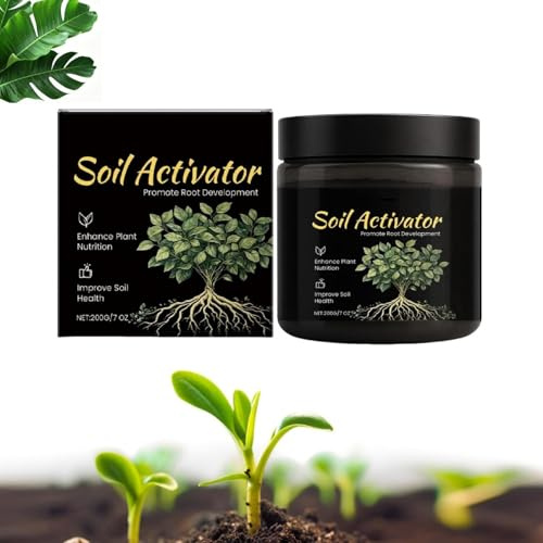 Activadores del suelo, activador del suelo para plantas, fórmula soluble en agua, potencia el crecimiento de hortalizas y todo tipo de plantas, césped, fertilizante para plantas (1 unidad)