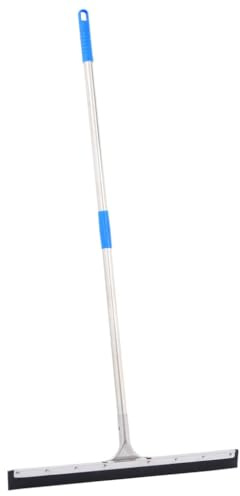 Ziaphsol Tergipavimento con manico, 55 x 122,5 cm, in acciaio e gomma, per piastrelle bagnate e marmo, in garage, bagno, terrazza, per pulire e pulire