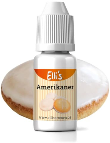 Ellis Aromen Amerikaner NATURIDENTISCHES Lebensmittelaroma | Für Speisen & Getränke | 10 ml
