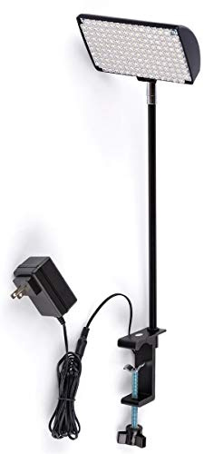 Displays2go Trade Show Booth Lighting, LED Lights for Trade Show Booth, Clip On Trade Show Lights for Events, Expos, and Weddings (LED12W01BK)