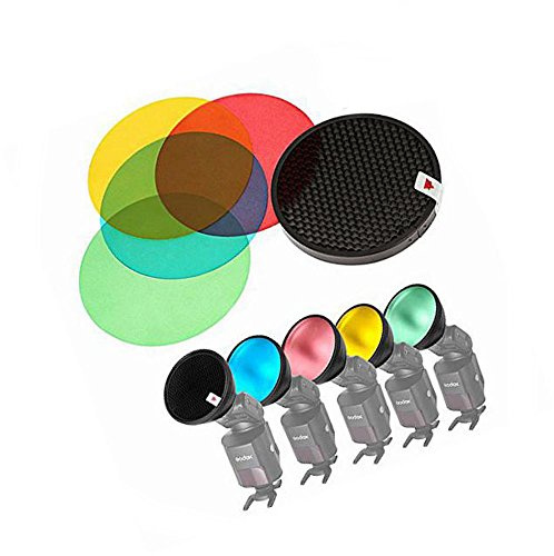 Market&YCY AD-S11 Filtro Accesorio para Flash de Estudio fotográfico - Accesorios para Flash de Estudios fotográficos (Filtro, 12 cm, Azul, Verde, Rojo, Amarillo, Gel, 20 g)