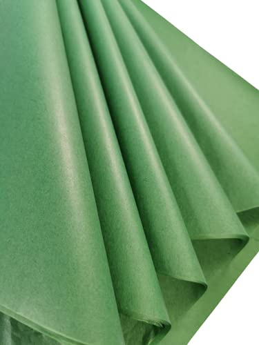 Mörkgrön jade smaragd papper ark för inpackning 60 stora ark, syrafritt konstpapper, perfekt för presentförpackning, förvaring, packning, konst & hantverk bulk pack arkivering 70 x 50 cm arkstorlek