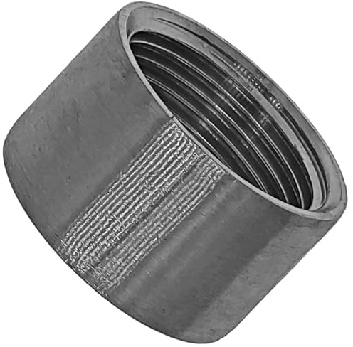 MegaHaustechnik Muffe kurz, 2 Zoll IG, Gewindefitting Edelstahl V4A | Trinkwasser geeignet, Innengewinde-Innendurchmesser 57mm DN50 Rohr, rostfrei INOX