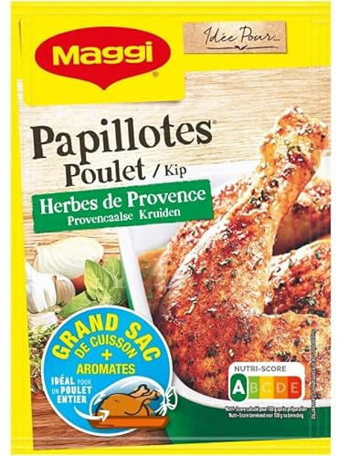 NESTLE MAGGI - Papillote De Poulet Herbes De Provence 34G - Lot De 4 - Livraison Gratuite