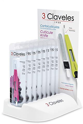 EXPOSITOR CORTACUTICULAS - LIMA INOX 12.5 cm. 24 u. 3C