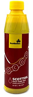 Scottoiler - Scottoil Kettenöl für Motorrad, 250ml Hochtemperatur Rot……