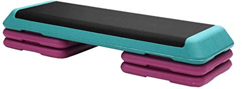 Aerobic Stepper 3 Level, Höhenverstellbares Fitness Yoga Board Multi-Function Step Platform Übungsblock Fatburning Gym (Farbe : Grün)