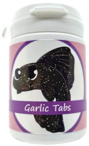 Schmitt Aquaristik Futter-Tabletten Garlic 75ml, Knoblauch Tabs, Futter für Garnelen, Krebse, Welse und Schnecken