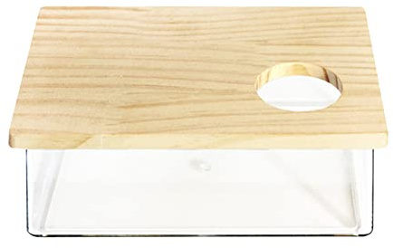 PAPABA Hamster Sand Bath Box 3 Styles Hamster Small Animals Sandbox Basin Decor Take Bath Large Space A
