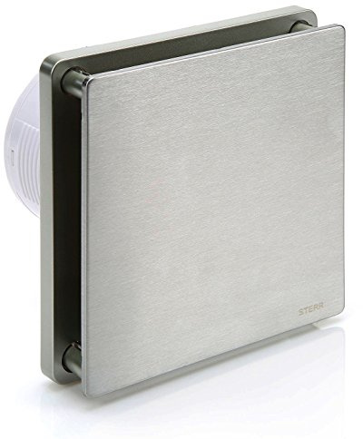 STERR Plata Ventilador De Baño Con Sensor De Humedad 100 mm Ventilador de baño silencioso -Extractor De Aire Para Baños - Extractor Baño silencioso 100mm