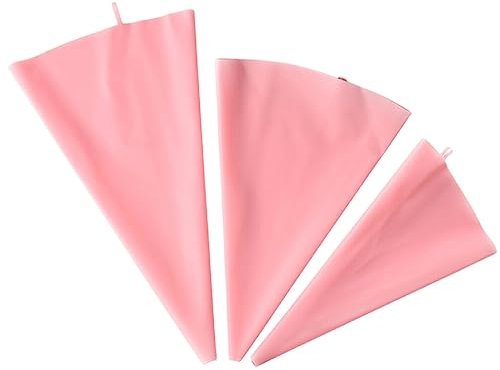 Kichvoe 3pezzi Sacchetto Da Pasticceria in Silicone Riutilizzabile Sacchetto Da Pasticceria Per Decorare Torte e Biscotti Accessori Per Dolci