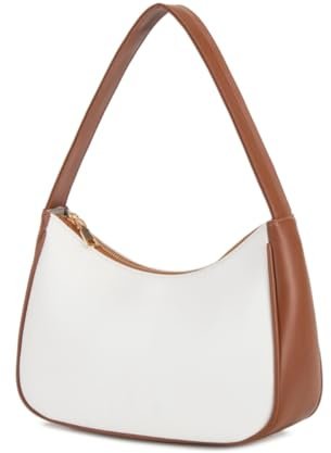 CYHTWSDJ Damen Yxb Hobo Tote Handtasche, Weiß Braun B