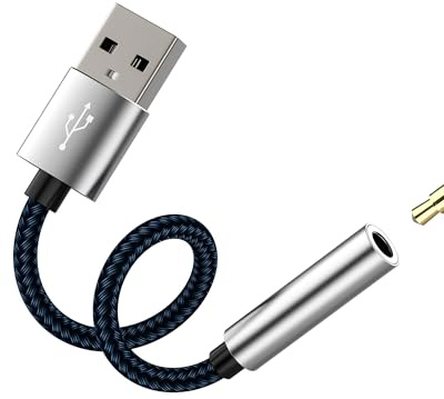 Adaptateur AUX Femelle À USB Mâle 3.5mm Casque Audio Câble Jack Pour PC Écouteurs De Voiture Casque Convertisseur Pour Iphone Headphones Pour iPad Ordinateur Portable Compatible Pour Samsung Casque