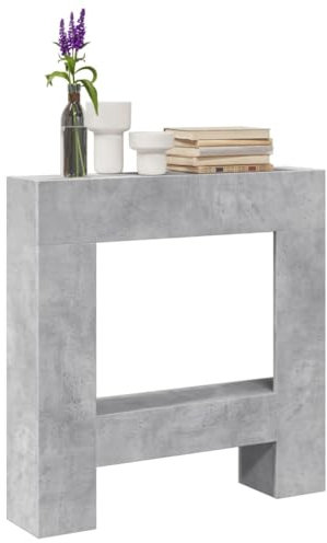 XGWKCNV Furniture Select Kaminumrandung Betongrau 81x18x82 cm Holzwerkstoff