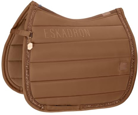 Eskadron Heritage Schabracke Highgloss Jewel Almond/Black/Trueblue/vintagegreen, Größe:Dressur Warmblut (DL), Farbe:Almond