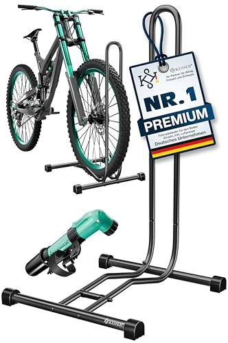 KESSER® Supporto per bicicletta da terra individuale per mountain bike, bici elettrica, bici da città, bici da corsa, mountain bike | staffa di montaggio per bicicletta | supporto per bici