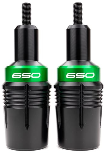 ZYAKOMO Fit for Kawasaki Ninja 650 KRT 2025 Ninja650 EX650 2017-2023 2024 2025 Z650 RS Z 650 CNC Motorcycle Frame Sliders Crash Protector Crash Pad Falling Protection (Green)