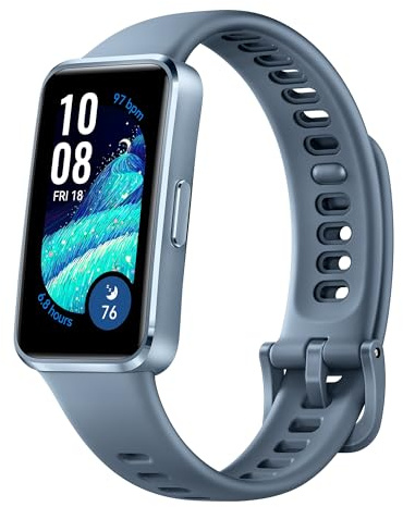 HUAWEI Band 10 Smartwatch up to 14 Days Battery Life iOS Android Average Sleep HRV Sleep Insights with an AI-Powered Fitness Monitoring Tracker Sleep Breathing (Aluminium Alloy case, Blue)