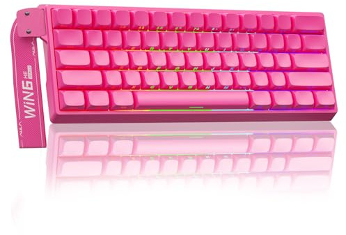 AULA WIN60 HE PRO - Tastiera meccanica da gioco cablata al 60%, switch magnetico, hot swap, modalità Rapid Trigger con attuazione regolabile, frequenza di polling 8000 Hz, piccola tastiera RGB dal