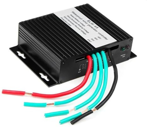HYZHANHONG 220v, Controlador de Carga eólica MPPT de 10 A a 40 A, regulador de Carga de batería de 10 000 W para aerogeneradores, regulador de batería de 12 V, 24 V, 48 V y 220 V (Negro)