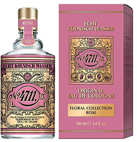 4711 Floral Collection Rose Eau de Cologne for Women 100ml - Elegant Fragrance with Fresh Rose Floral Notes