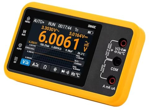 Koolenry Osciloscopio Digital DM40, Multímetro, Generador de Señales, Frecuencia de Muestreo de 50 M, Diodo de Voltaje, Herramientas Automotrices Portátiles, G