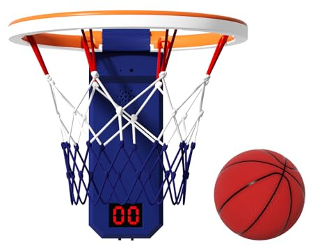 KOALA DIARY Kids Basketball Hoop Indoor with Lights & Sounds, Electronic Scoring, Easy Storage,Toys for Boys Girls, Birthday Gift Ages 3+