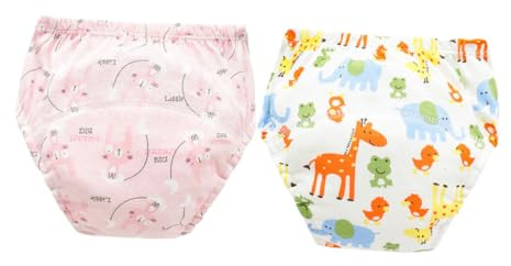 Pantalones Entrenamiento Ñiño Algodón Transpirables Lavables Antifugas | Suaves y Cómodos, Diseño Protector para Bebés, Talla M, Uso Diario, Alternativa Práctica Frente a Pañales Desechables