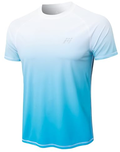 MEETWEE Men's Watersport Rash Guards Swimming Shirts UV Swim Top UPF 50+ Sun Protection Quick Dry Short Sleeve Surfing Running Sports Top