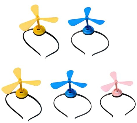 Takecopter Headband Windmill Hair Hoop Party Accessory Adult Kids Family Gathering Holiday Event Hat Festival Headband