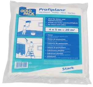 Lona profesional de LDPE, 4 x 5 m, transparente