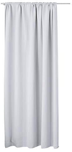 Laneetal Thermovorhang, Verdunklungsvorhang für Wohnzimmer Schlafzimmer, Blickdicht, mit Kräuselband für Schiene, 250g/m² Schwere Wärmeisolierende, Weiß