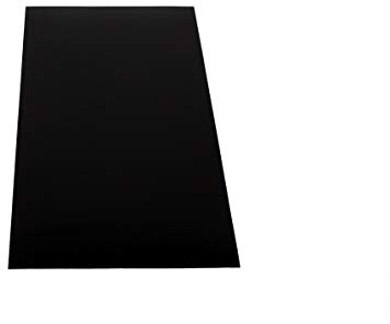 GME ABS Kunststoff Platte 1000x490mm Schwarz, 4mm, Einseitige Schutzfolie - Top Qualität