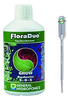 Weedness GHE FloraDuo Grow 5 Liter - Grow Dünger Naturdünger Bio Zimmerpflanzen Tomaten Gurken Flüssigdünger Organischer