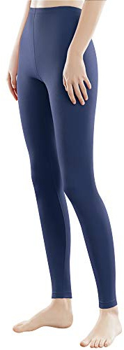 Libella Mujer Leggins Largos Deportivas Multicolor con Cintura de Altura Ajustado Hecho de algodón 4108 Azul Marino L