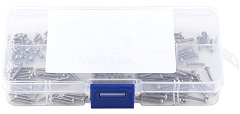 Schrauben-Kit, Muttern-Kit, 230 Stück M2 Edelstahl SS304 Innensechskant-Halbrundschrauben, Bolzen und Muttern-Sortiment-Kit