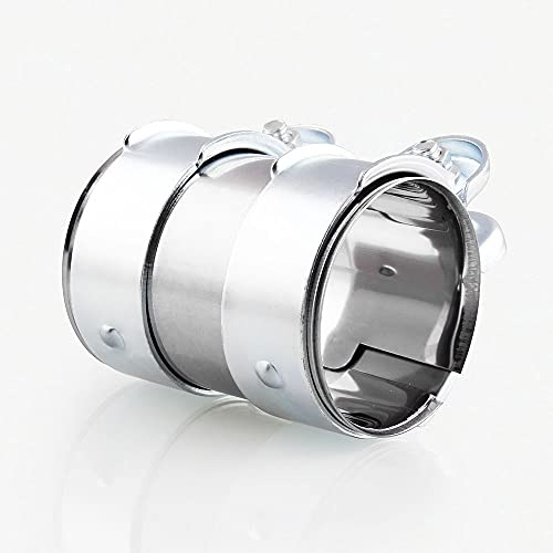 2 Stainless Steel Exhaust Clamp Pipe Joint Bolts Band Flanges Clamp